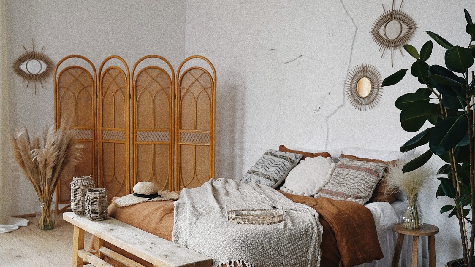 Cozy bedroom with neutral tones budget pick